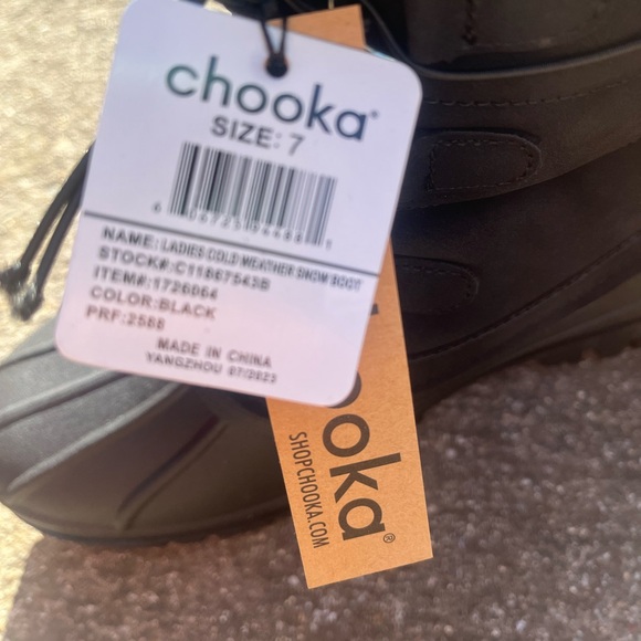 Chooka Women’s Winter Snow Boot - Size 7 - Black - Picture 6 of 9